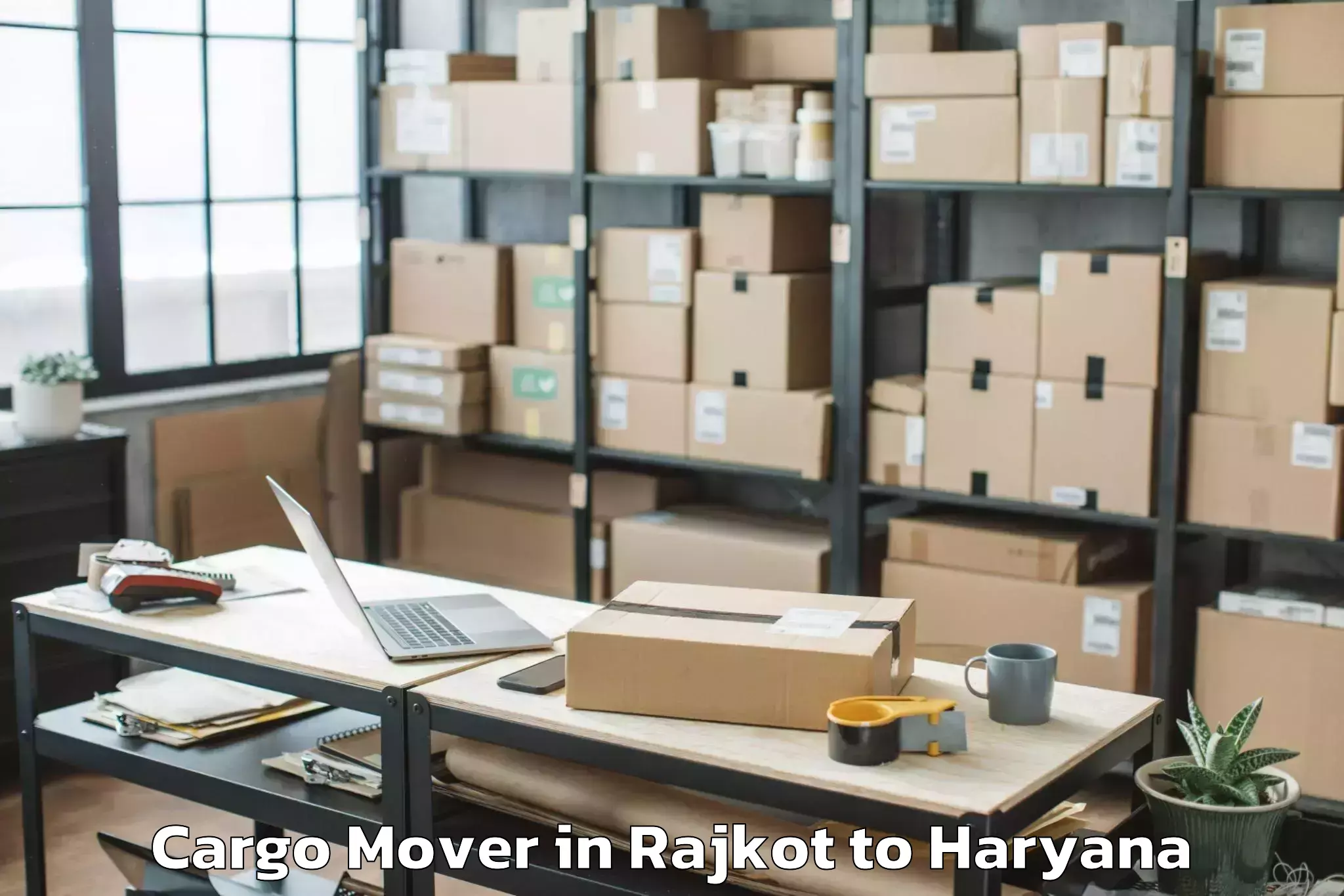 Reliable Rajkot to Gurgaon Central Mall Cargo Mover